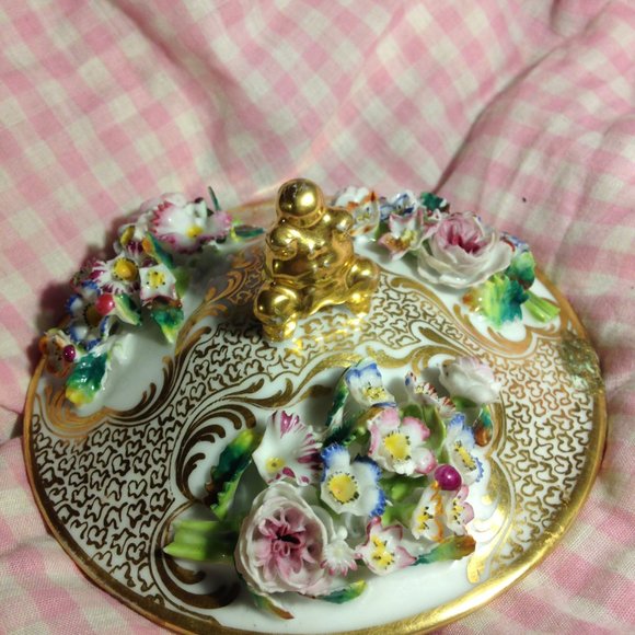 19th C. Old Paris Covered mug, 1850's -60's - Picture 10 of 13